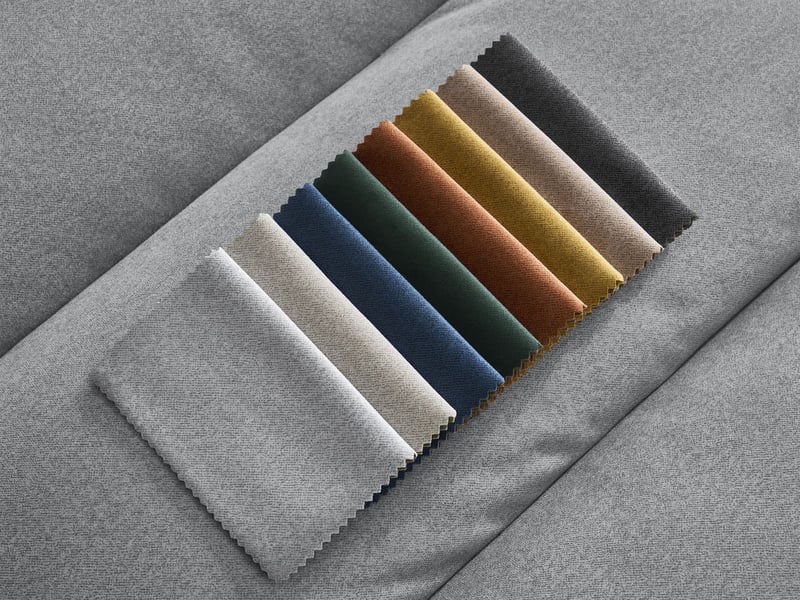  Bobochic canapé droit fixe 4 places sierra assise profonde velours gris clair SIERRA - Conforama C