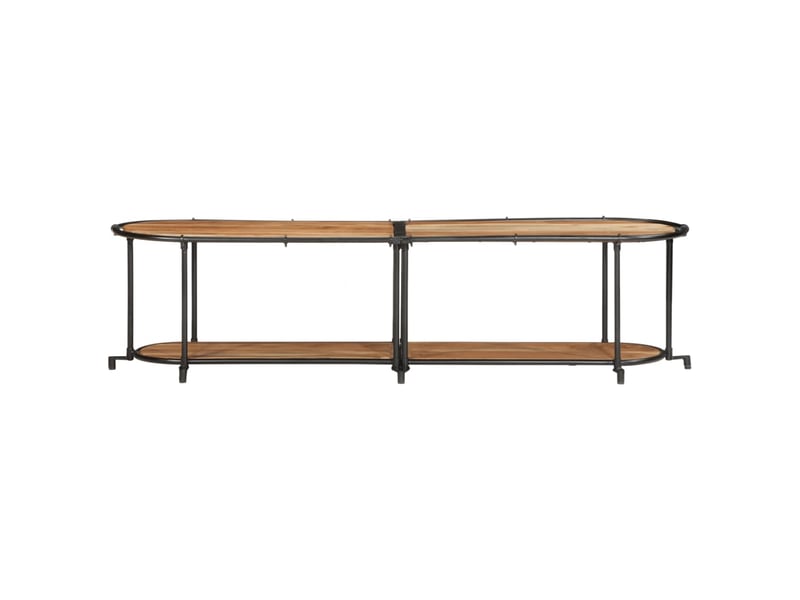  Meuble tv - banc tv - meuble de rangement 160x42x40 cm bois d'acacia massif  - Conforama D
