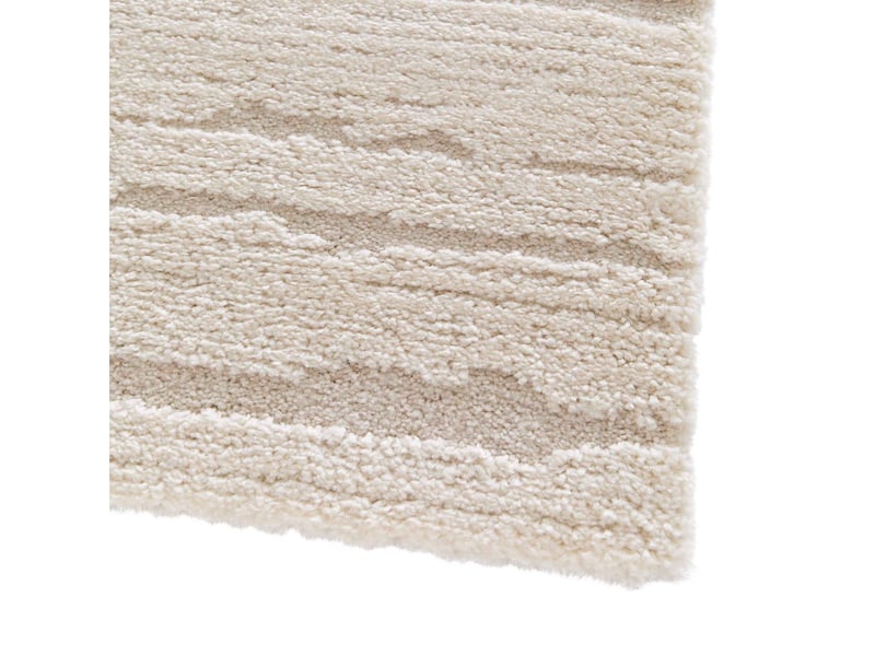  Tapis doux à relief moderne crème 120x170  - Conforama C