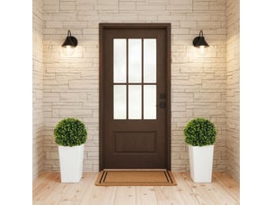 Lot de 2 boules d'eucalyptus artificielles 32x65 cm avec protection uv vert