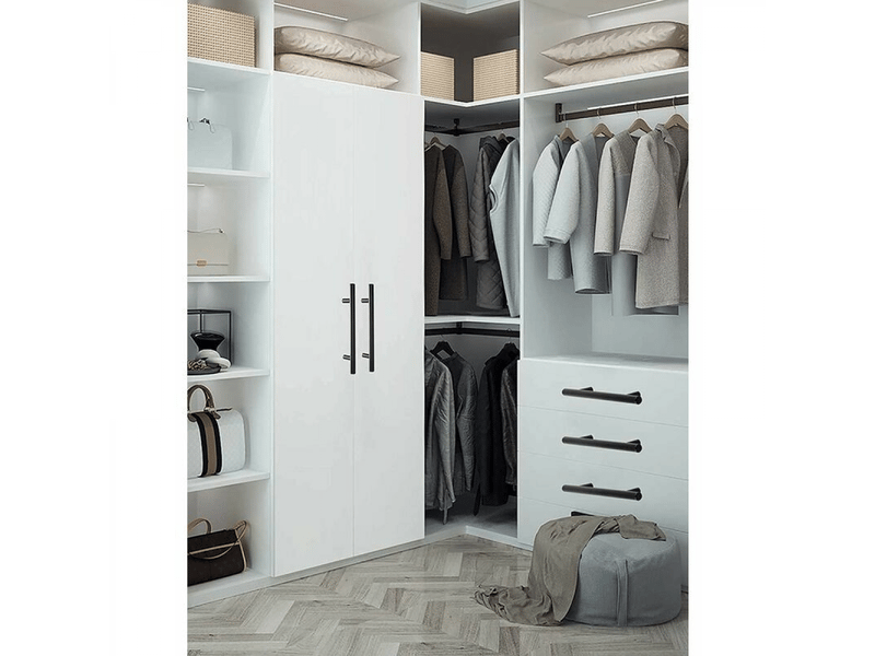  Lot de 20 poignées en t noires, entraxe 64 mm, pour armoires, tiroirs, cuisine &amp; chambre  - Conforama D