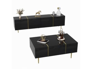 Meuble tv coloris noir 170 cm BGSRYAO
