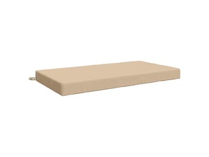 Coussin d'assise, coussin pour chaisecanapé soest 100 % polyester crème 120 x 80 x 10 cm cf51422