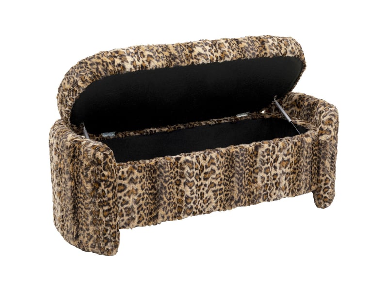  banc-coffre 115cm léopard kare design  - Conforama D