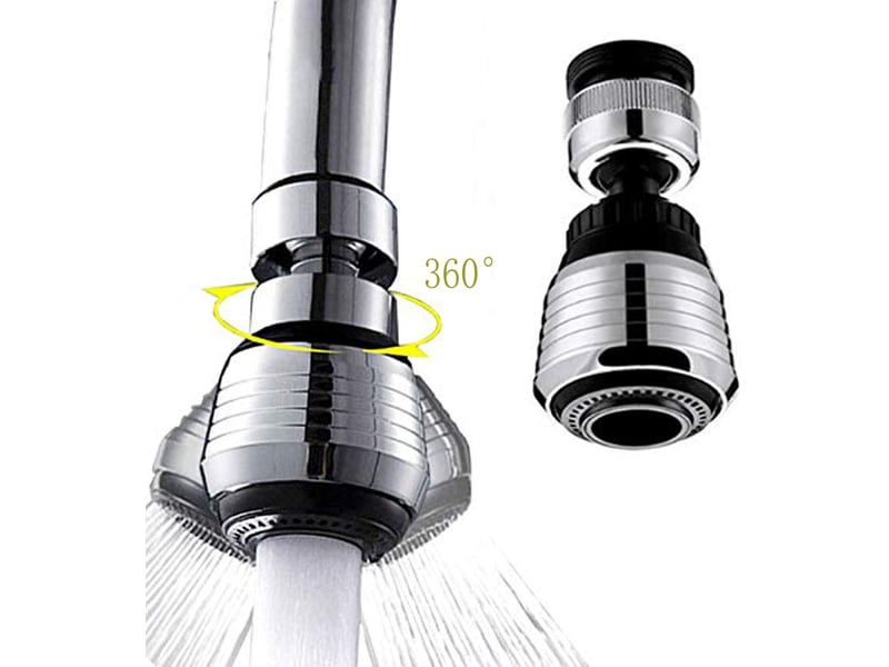  Jeu de 2 aérateurs de robinet tournants de 360 degrés économiseurs d'eau  - Conforama C