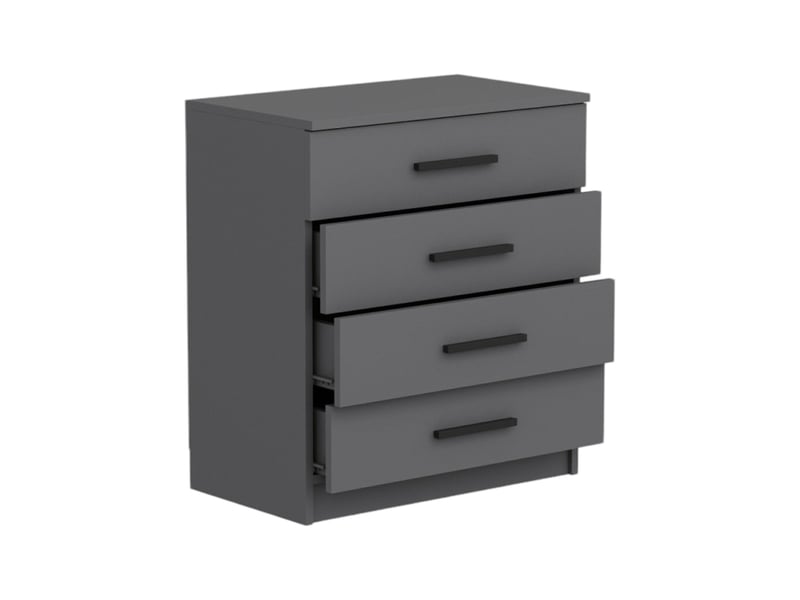  Commode kalmaegi, 4 tiroirs, 70x79x42h cm gris cendré Kalmaegi - Conforama E