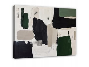 Tableau décoration murale impression sur toile abstrait  noir - 100x70 cm - tableau décoration murale chambre et salon