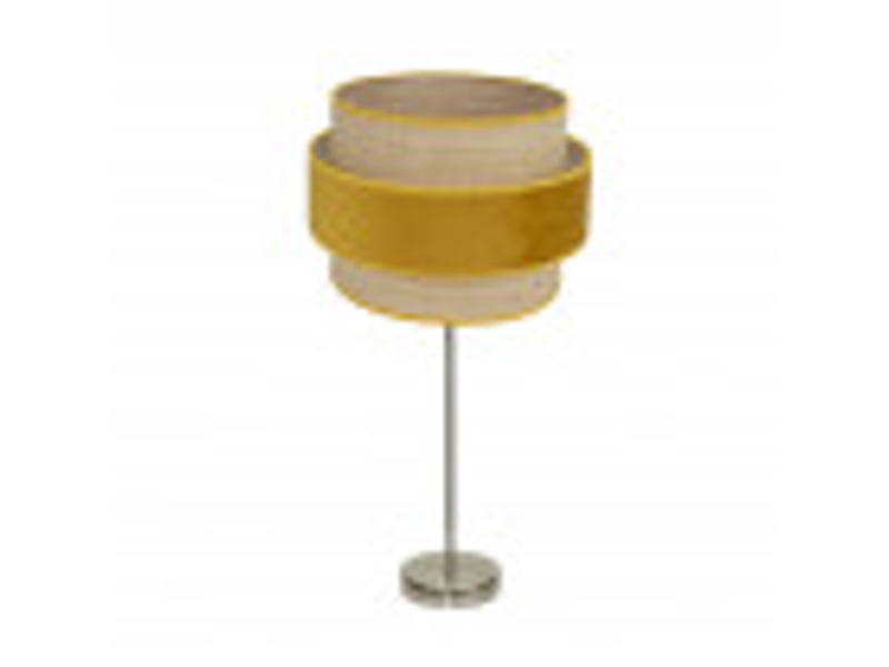  Lampe à poser fabrilamp reyes cuirnaturel-jaune 1 x e27 64 x 30 x 30 cm 177471150 - Conforama B