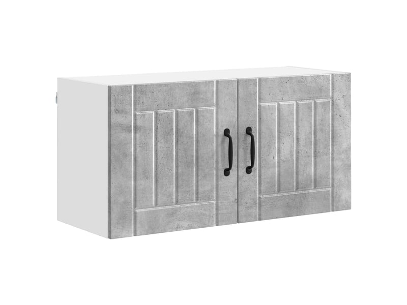 Armoire de cuisine gris béton 80x31x40cm bois d'ingénierie shl9606 - Conforama A
