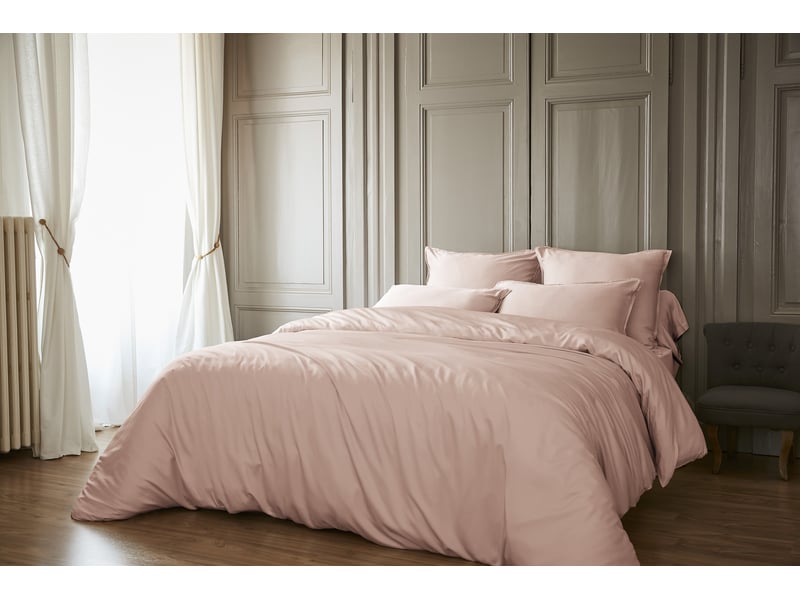  Housse de couette 260 x 240 cm 100% viscose de bambou 120 fils salomé blush 15173 - Conforama B