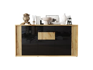 Buffet 3 porte(s)   <strong></strong> <strong>OPULERANE TRADING LTD</strong> - 140 cm coloris noir 