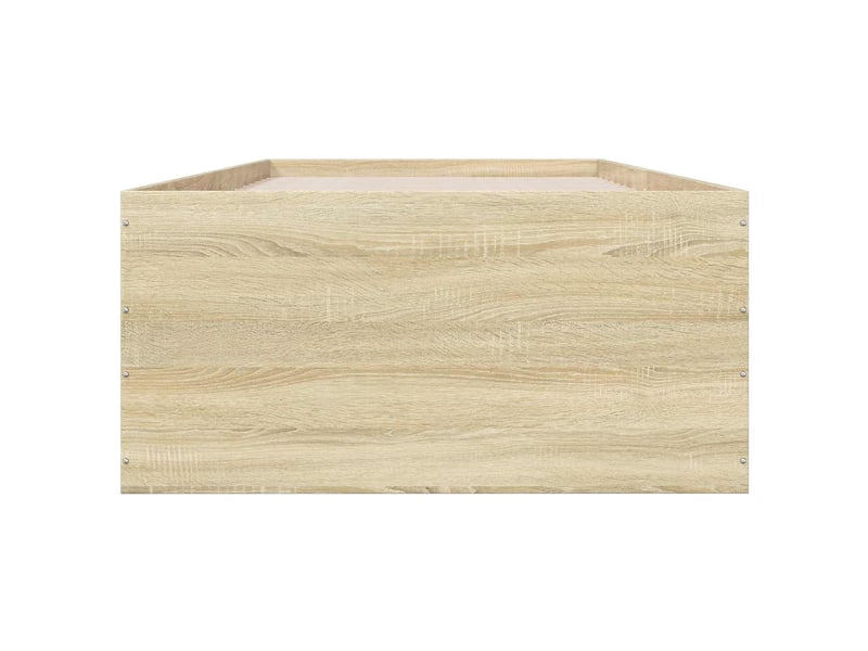  Lit simple- lit adulte -  cadre de lit au sol chêne sonoma 80 x 200 cm bois d'ingénierie  - Conforama C