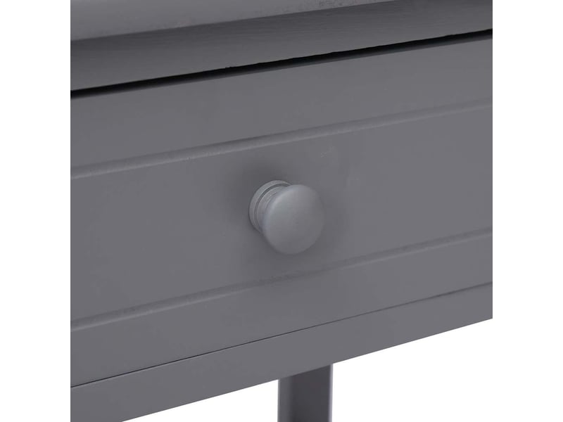  Lot de 2 tables de chevet - cabinet de chevet - table de nuit gris 40x29x42 cm bois de paulownia  - Conforama E