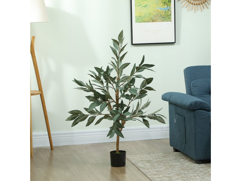 Laurier artificiel vert de 120 cm, idéal pour la décoration de la maison, du bureau, du balcon ou de la chambre. - Conforama D