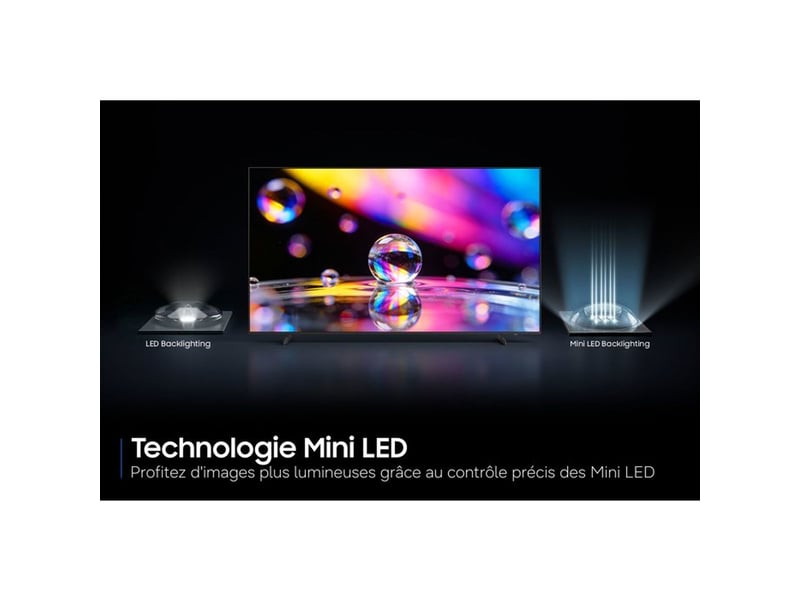 Téléviseur 43 mini led 4k smart tv gaming hub 3 hdmi gris TU43M73HAUXXC - Conforama C