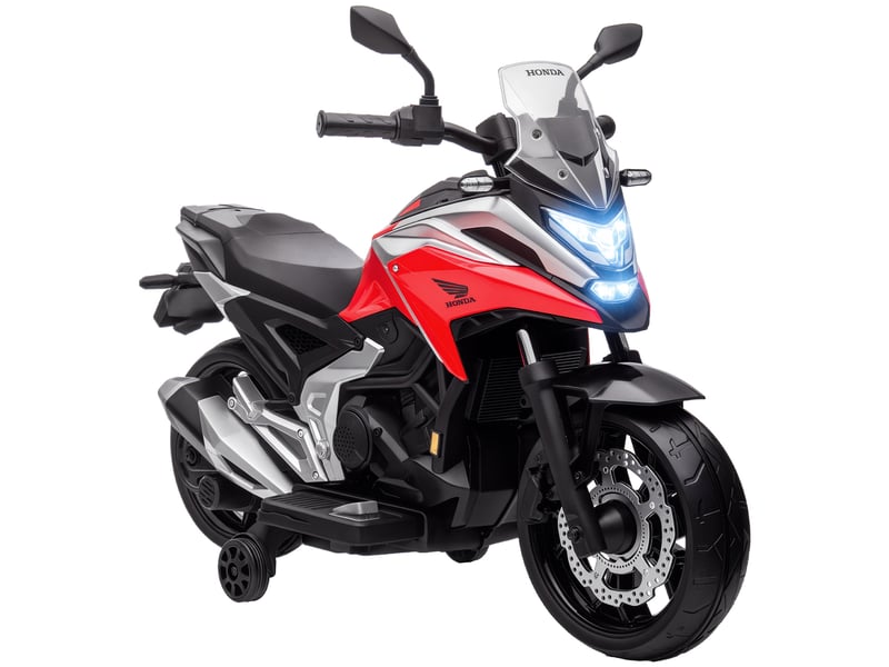  Moto électrique pour enfants, honda, 3 kmh, musique et lumières, 3-6 ans, jusqu'à 30 kg, rouge  - Conforama A