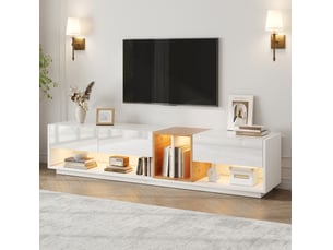 Meuble tv coloris blanc 190 cm <strong>MODFU</strong>  <strong></strong>
