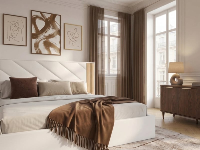  Bobochic lit coffre diana tissu velours lisse beige 160x200 DIANA - Conforama D