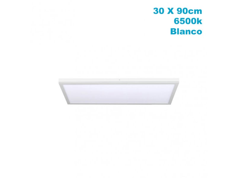  Panneau led en saillie fabrilamp tivoli 72 w 6120 lm 6500 k blanc 2,5 x 30 x 90 cm 162489001 - Conforama A