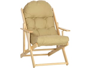Fauteuil relax manuel  WISHDOR Tissu marron
