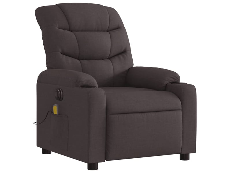  Fauteuil de massage inclinable électrique, fauteuil relax marron foncé tissu shl4340  - Conforama D