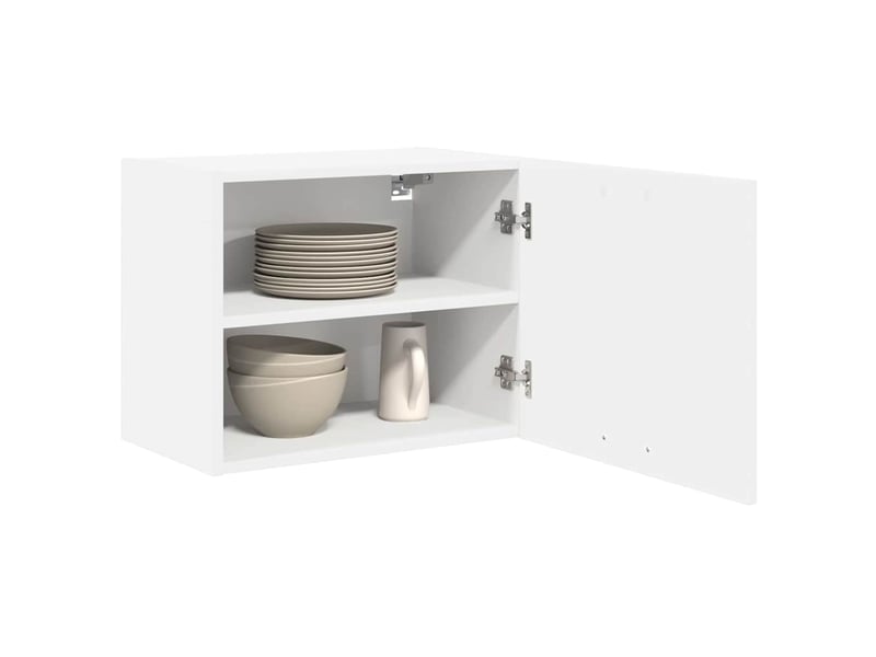  Meuble de rangement cuisine, armoire suspendue 2 pcs blanc bois d'ingénierie shl428  - Conforama C