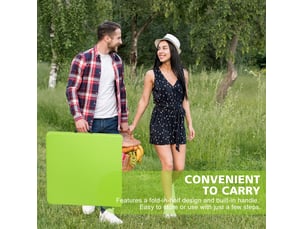 Table pliable portable 125x61 cm – verte – hauteur réglable 58 à 74 cm, poignée de transport et pliage compact