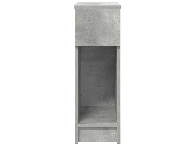  Lot de 2 tables de chevet - cabinet de chevet - table de nuit avec tiroir gris béton 20x36x60 cm  - Conforama C