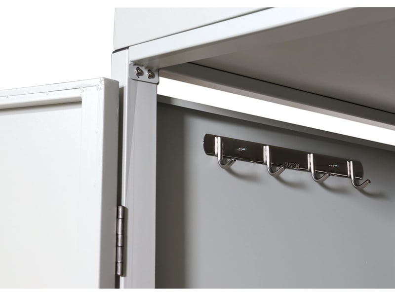  Garage à vélos 4 places abri métallique verrouillable avec bac à plantes 220x210 cm acier galvanisé gris clair 04_0010167  - Conforama C