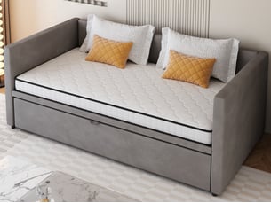 Matelas 90x200 cm <strong>BGSRYAO</strong> <strong></strong> Ressorts ensachés + mousse soutien Medium épaisseur 10 cm