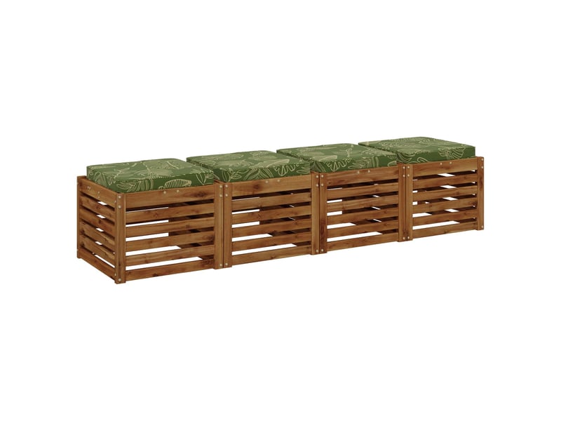  Lot de 4 coussins de siège, coussins d'assise vught 100 % polyester cf60683  - Conforama C