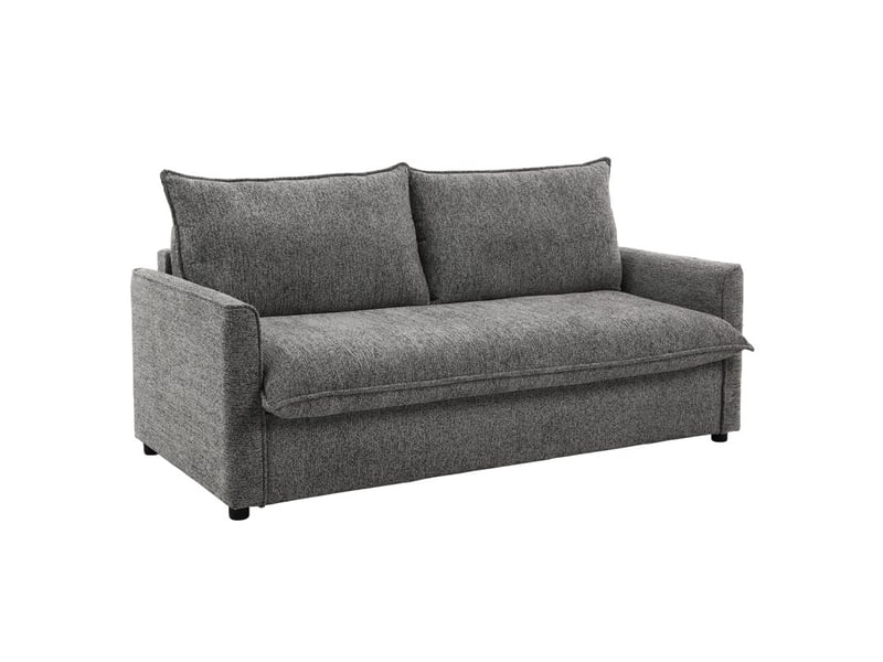  Canapé convertible 3pl système rapido tissu doux gris – ellis  - Conforama A
