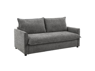 Canapé convertible 3pl système rapido tissu doux gris – ellis