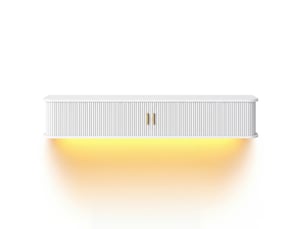 Meuble tv coloris blanc 175 cm MODFU  