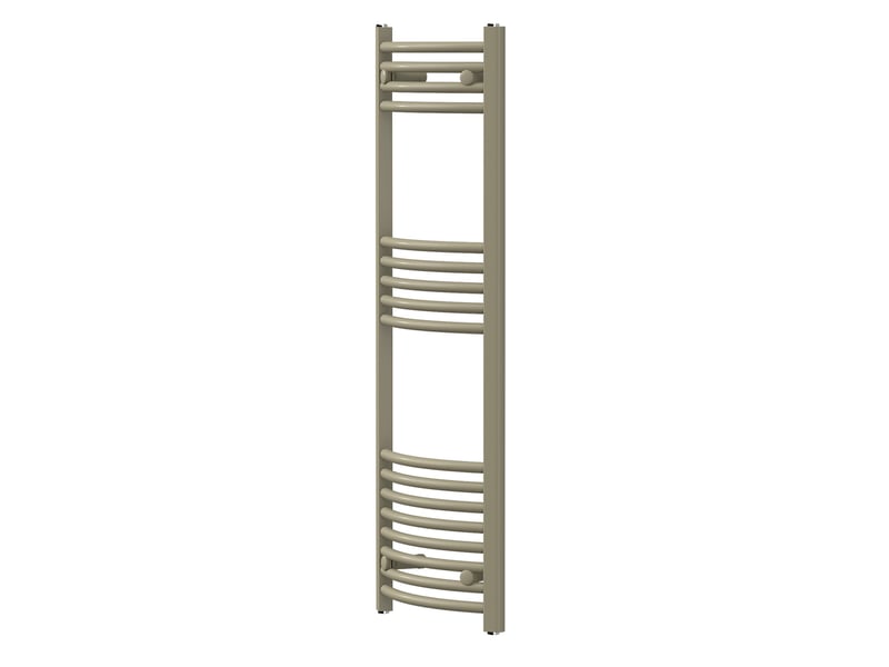  Luxebath sèche-serviettes design sahara 400 x 1200 mm, raccordement latéral, courbé, haute conductivité thermique, radiateur mural porte-serviettes pour salle de bain, puissance 375 w, beige mat ECD Germany GmbH - Conforama A