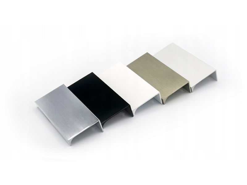  Tiroir de meuble en aluminium, noir semi-brillant, 80 cm  - Conforama C