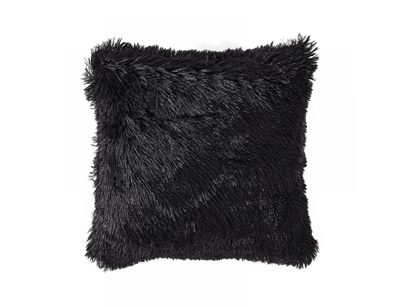  Lot de 4 housse de coussin - lot de 4 x housses de coussin 40 x 40 cm carré longue fibre douce canapé maison canapé réversible ensemble, gris anthracite  - Conforama A