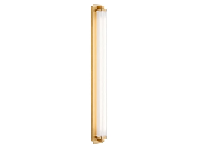  Argon hampton applique murale led intégrée hampton, laiton brossé, 3000k  - Conforama A