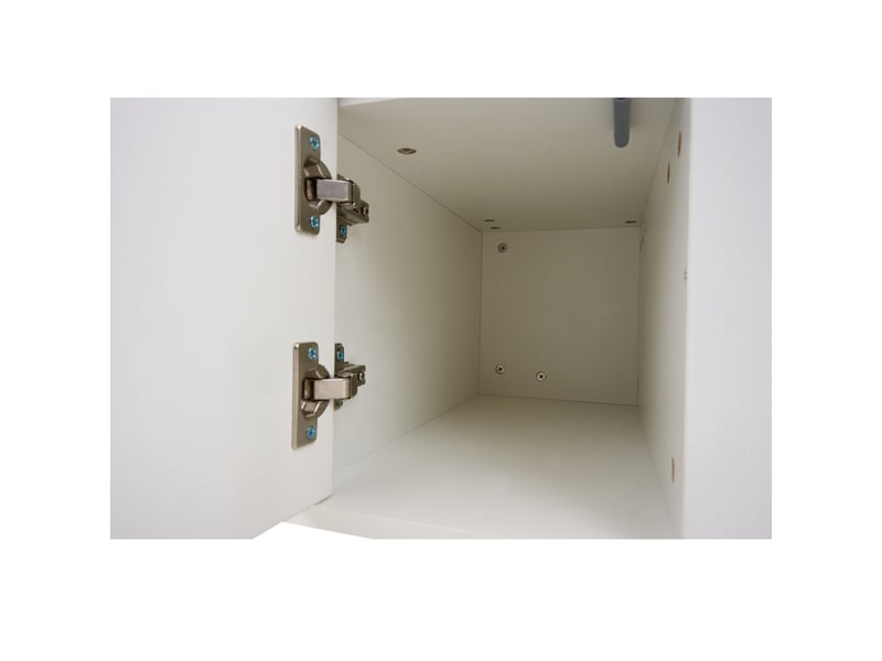  Table basse blanche à double plateau relevable avec rangement – 100 x 50 cm  - Conforama E