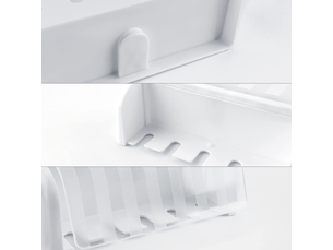 Porte-brosse à dents mural à 5 ​​compartiments avec couvercle, support de rangement autocollant pour brosse à dents, pour salle de bain et dortoir