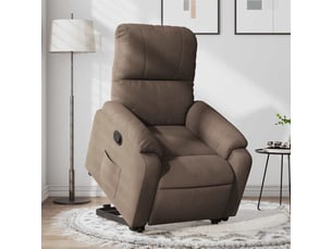 Fauteuil fixe <strong></strong> Tissu marron