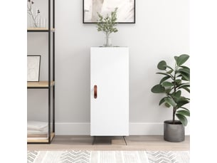 Buffet - bahut - meuble de rangement blanc 34,5x34x90 cm bois d'ingénierie