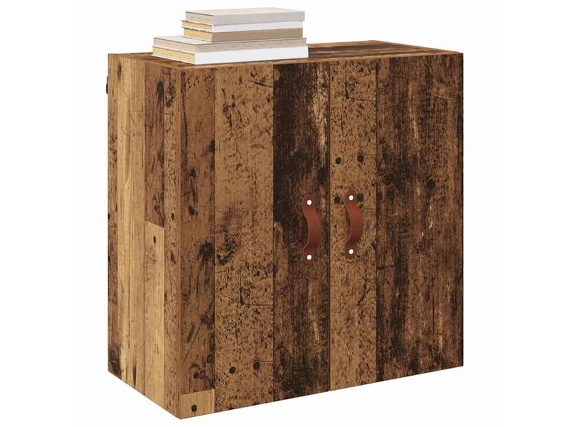 Meuble mural, meuble de rangement salon 60 x 31 x 60 cm bois d'ingénierie bois ancien - Conforama C