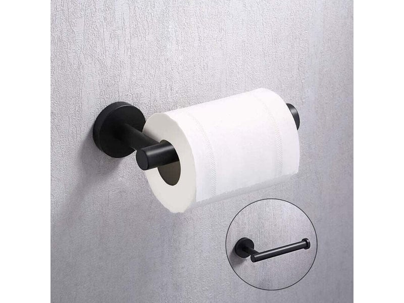  Porte-papier hygiénique en acier inoxydable, support mural rond à moitié ouvert pour salle de bain et cuisine  - Conforama D