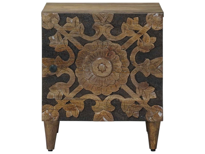  Table de chevet - cabinet de chevet - table de nuit 2 pièces marron 40 x 33,5 x 46 cm  - Conforama C