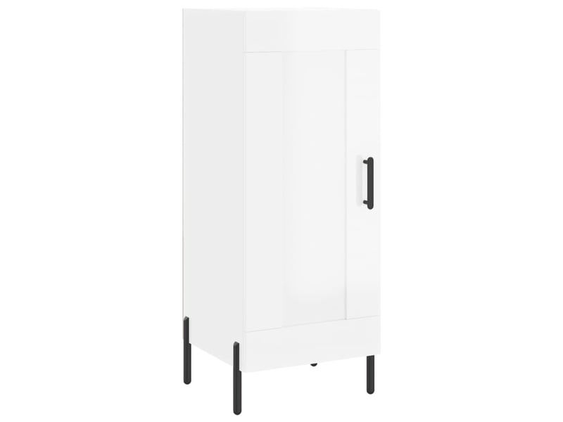  Buffet - bahut - meuble de rangement blanc brillant 34,5x34x90 cm bois d'ingénierie  - Conforama A