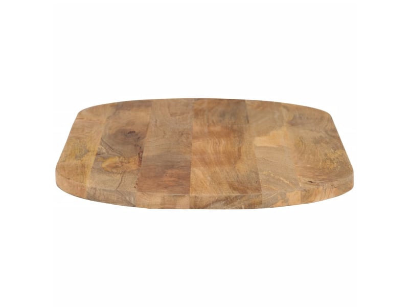 Dessus de table, plateau de table 110x50x3,8 cm ovale bois massif de manguier - Conforama D