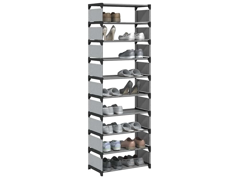  Étagère à chaussures, meuble à chaussures 10 niveaux 54x28x158 cm tissu non-tissé  - Conforama B