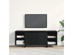 Meuble tv coloris noir 130 cm <strong></strong>  <strong></strong>
