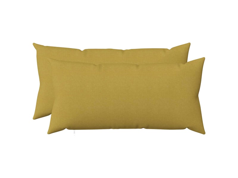  Lot de 2 coussins avec oreiller, coussins décoratifs heerlen vert clair tissu cf50349  - Conforama B